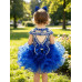 Infant/toddler/baby/children/kids Girl's glitz Pageant evening/prom Dress/clothing G225(Royal Blue)
